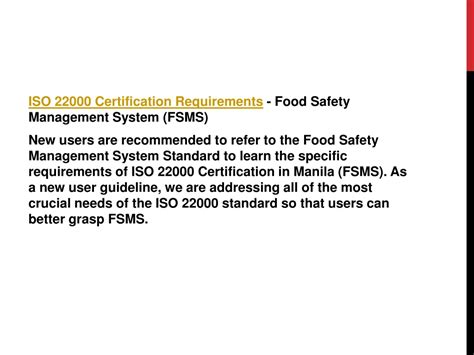 iso 22000 certification in manila